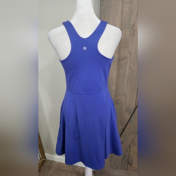 ATHLETA Conscious Athletic Halter Dress in Lazurite Blue. Size Small - Picture 14 of 16